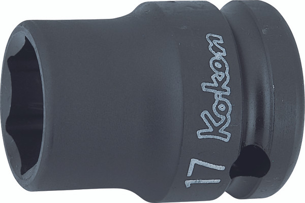 Ko-ken 14401M-17 1/2 Square Drive Socket 17mm 6 point Length 38mm Thin walled