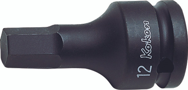 Ko-ken 14012M.60-10 1/2 Square Drive Bit Socket 10mm Hex Length 60mm