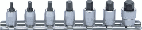 Ko-ken RS2010M/7-L25 1/4 Sq. Dr. Socket set  3-10mm Hex Length 25mm  7 pieces