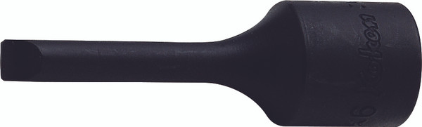 Ko-ken 3006-5 3/8 Square Drive Bit Socket Slotted 1.0X5.5 Length 60mm