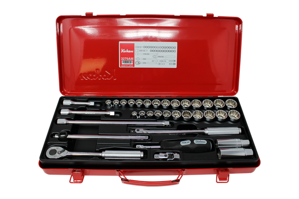 Ko-ken 3279AM 3/8 Sq. Dr. Socket set   12 point   35 pieces