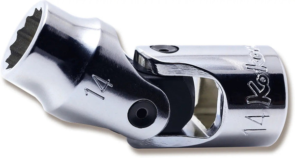 Ko-ken 4445M-14 1/2 Sq. Dr. Universal Socket  14mm 12 point Length 66mm