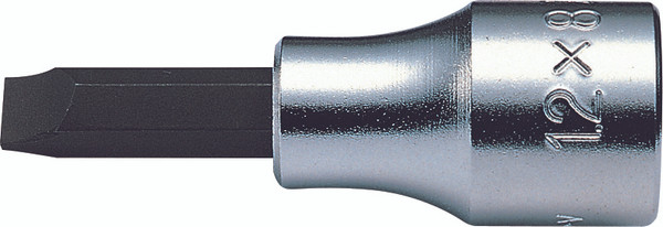 Ko-ken 4005.60-12 1/2 Square Drive Bit Socket Slotted 2.0x12 Length 60mm