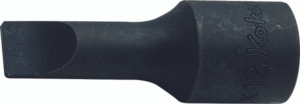 Ko-ken 4006-8 1/2 Square Drive Bit Socket Slotted 1.2x8 Length 60mm