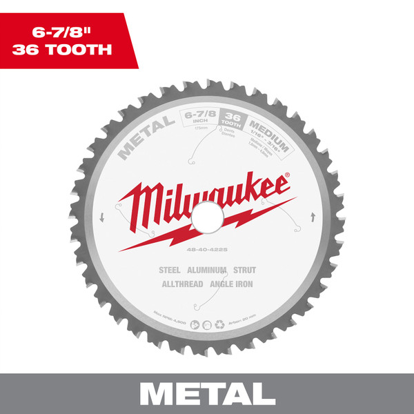 Milwaukee 48-40-4225 6-7/8 in. Metal Cutting Circular Saw Blade
