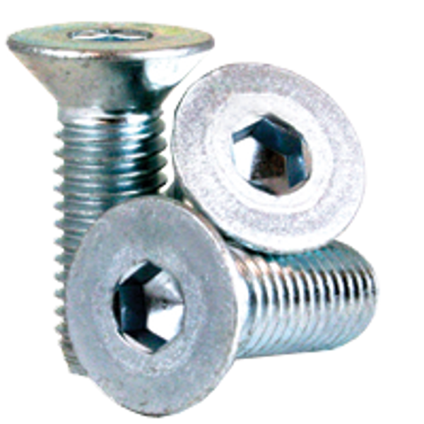 M6-1.00x10 MM (FT) - FLAT SOCKET CAPS 12.9 COARSEALLOY ZINC-BAKECR+3, Qty 100