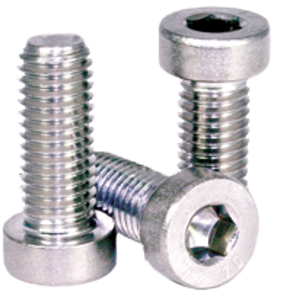 M6-1.00 x 35 mm Low Head Socket Cap Screws, 18-8 Stainless Steel, Coarse, Partially Threaded, Qty 100