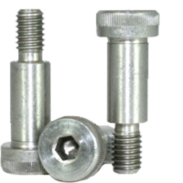 1/4"-10-24 x 5/8" Socket Shoulder Screws, 18-8 Stainless Steel, Coarse, Qty 25