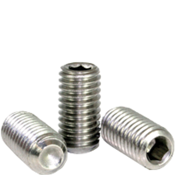 #8-32 x 1/4" Cup Point Socket Set Screws, 18-8 Stainless Steel, Coarse, Qty 100
