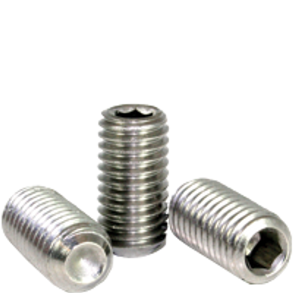 #3-48 x 1/16" Cup Point Socket Set Screws, 18-8 Stainless Steel, Coarse, Qty 100