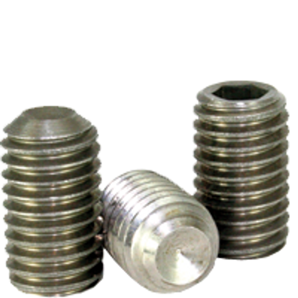 #4-40 x 1/4" Cup Point Socket Set Screws, 316 Stainless Steel, Coarse, Qty 100
