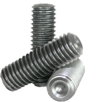 M5-0.80 x 50 mm Socket Set Screws, Cup Point, Grade 45H, Thermal Black Oxide, Coarse (UNC), ISO 4029 / DIN 916, Qty 100