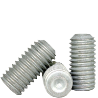 3/8"-16 x 5/8" Socket Set Screws, Cup Point, Mechanical Zinc Cr+3, Coarse (UNC), Alloy Steel, Qty 100