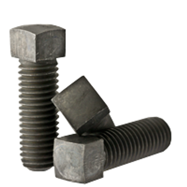 1/4"-20 x 1" Square Head Set Screws, Cone Point, Plain, Coarse, Fully Threaded, Case Hardened, Qty 100