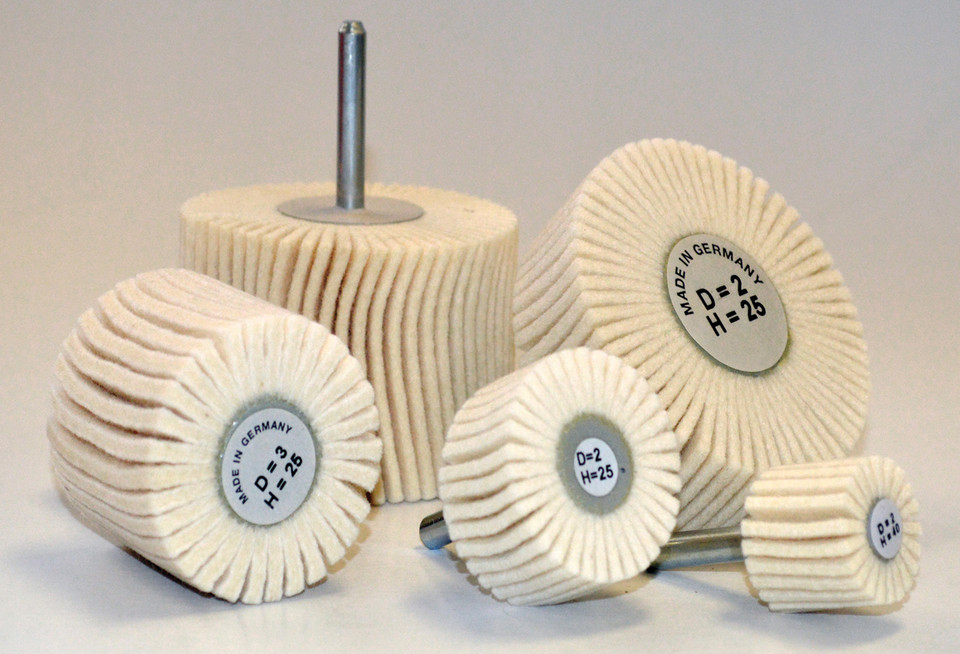 Alfa Tools I 11/2" X 1" FELT POLISHING FLAP WHEEL MEDEDIUM