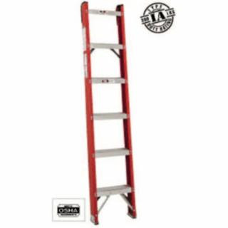Louisville Ladder FH1008 8' Fiberglass Classic Shelf Ladder ...
