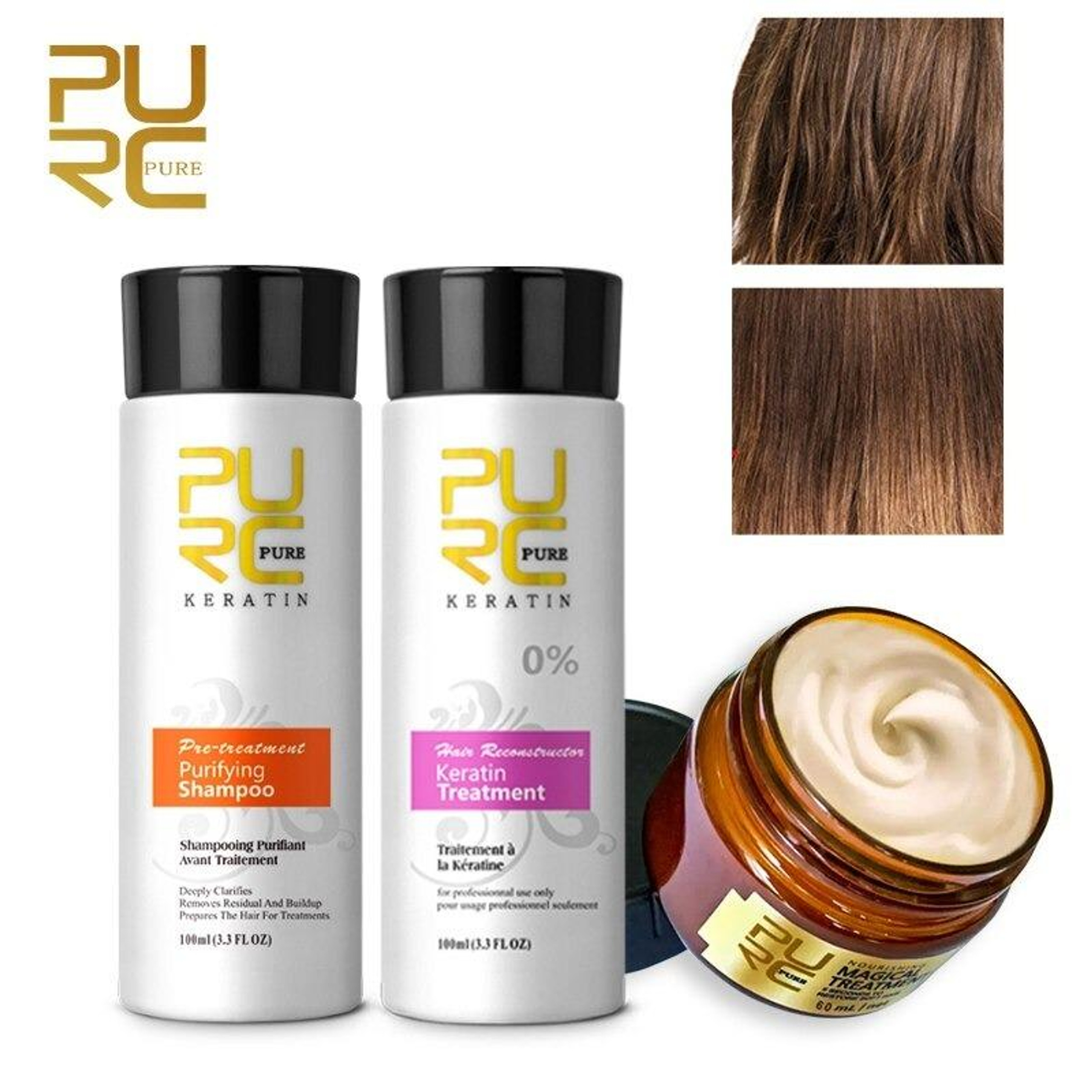 65 OFF ONLY TODAY 5 MAGICAL TREATMENT HAIR MASK   Keratin Treatment Keratin Treatment No Smell 3.3 Fl Oz 100ml Purifying Shampoo Magical Treatment  78611.1638228135 