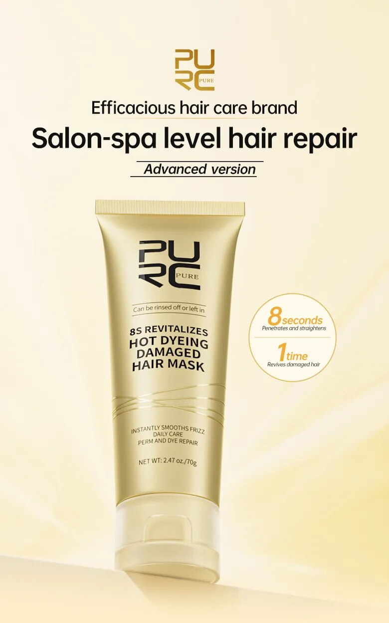 Máscara Silky Smooth Hair Repair, 8 Segundos, Danificado a Seco