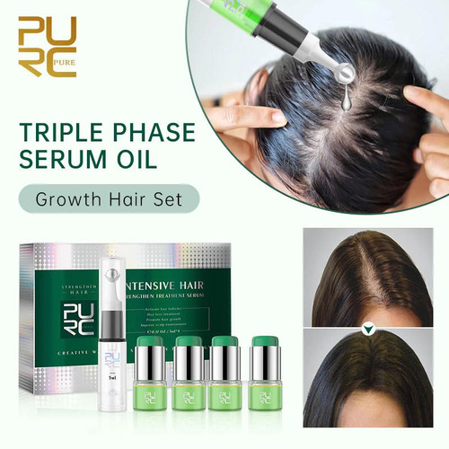 PURC HAIR GROWTH KIT: INTENSIVE HAIR STRENGTHENING TREATMENT SERUM SET
