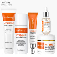 JOYPRETTY VITAMIN C SET FOR FACE WHITENING DARK SPOTS SKIN CARE SET CREAM SERUM CLEANING MOISTURIZING EYE CREAMS PORE SKINCARE KITS