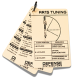 Combat Cards ar15 essentials tactical quick reference card set on a key ring