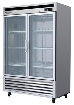 LRB-1471PCG Upright Deluxe Bottom Mount Glass Door Refrigerator