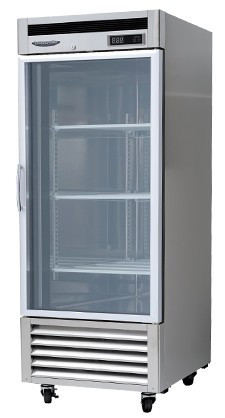 LRB-771PCG Upright Deluxe Bottom Mount Glass Door Refrigerator