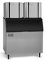 2 x CIM1125 Cube Ice Makers on B110 Storage Bin