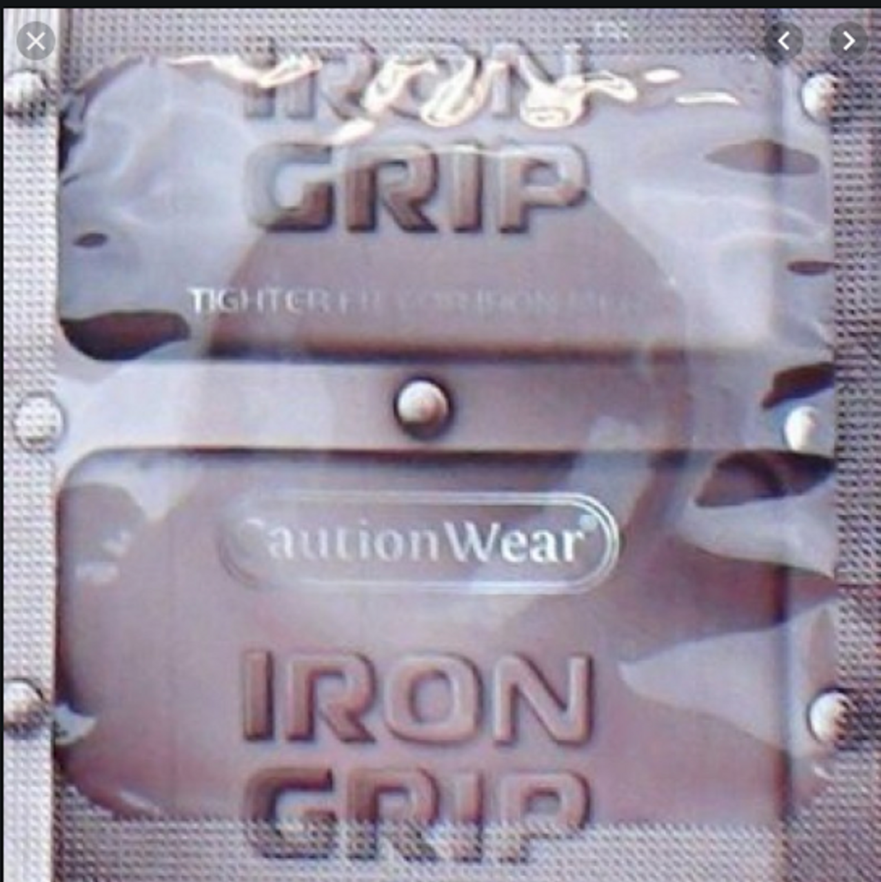 Caution Wear Iron Grip