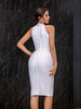 Women White Bodycon Bandage Dress 