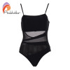Solid Mesh One-Piece Swimsuit 