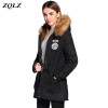 ZQLZ  Winter Jacket Women Plus Size Hooded Faux Collar Parkas Mujer Invierno 2017 Casual Girl Cotton