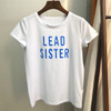 Letter Print White Tees Women Summer Short Sleeve O Neck Simple Chic T Shirts Casual Vintage Cotton