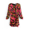 2021 New Fashion Summer Casual Chic Floral Print Mini Dress Women Party Style Sexy Backless O-neck