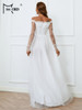 Wedding Lace Vestido Off Shoulder Dot Dress
