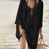 Beach Cover up Cotton Kaftan Pareos de Playa Mujer Beach wear Sarong cover up Beach Woman Pocket