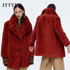 Mid-Length Plus Size Fur Coat Female 2021 Winter Fashion New Imitation Rex Rabbit Fur Lapel