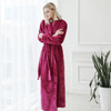 Thick Warm Winter Bathrobe Women Soft as Silk Extra Long Kimono Bath Robe Girl Dressing Gown for