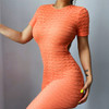 Orange Backless Mini Dress