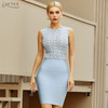 Lace Beading Celebrity Club Evening Runway Party Dress