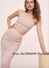 Women Love Pinky Ultra Chic Glitters Top And Glitter And High Waist Glitter Midi Skirt