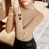 Black Turtleneck Sweater Women Long Sleeve 2021 Autumn Spring Pullover Solid Pull Femme Elegant