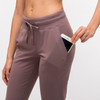 NWT Waist Drawstring  Pants Fitness Women Sweatpants with Two Side Pockets 4-Way Stretch Leggings