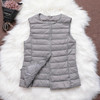 Fitaylor 90% Ultra Light White Duck Down Women Vest Thin Coat Women Duck Down Sleeveless Jacket V