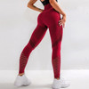 NORMOV Seamless Women Leggings Fitness High Waist Push Up Patchwork Hollow Out Spandex Legging