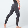 NORMOV Seamless Women Leggings Fitness High Waist Push Up Patchwork Hollow Out Spandex Legging