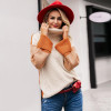 Patchwork turtleneck knitted sweaters female