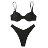 Swimsuit Women Solid Bathing Suit Beach Wear Summer High Cut Brazilian Biquini