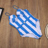BLESSKISS Sexy 1 One Piece Swimsuit Women 2021 Print Belt Underwire Push Up Bra Monokini Swimwear