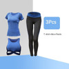 Running 5pcs sport suit women yoga set Sexy crop top sportwear femme Fitness workout cloth Set gym